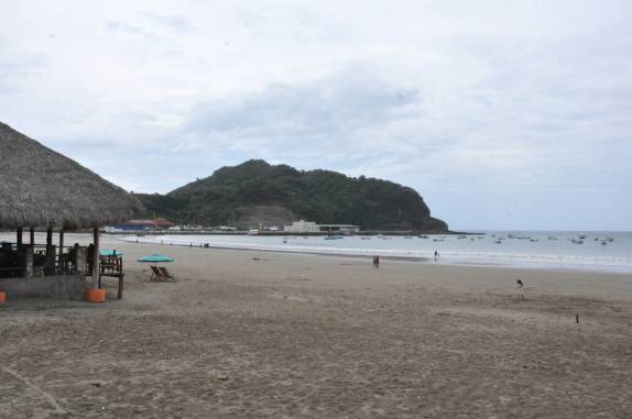 Praia do centro de San Juan del Sur, na Nicarágua